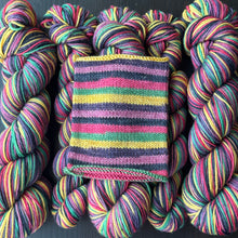 Load image into Gallery viewer, I Put A Spell On You - Self Striping Merino Nylon Sock & DK