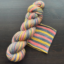 Load image into Gallery viewer, Be Kind - Self Striping Merino Nylon Sock