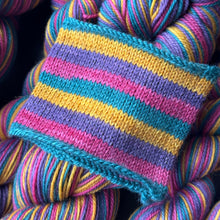 Load image into Gallery viewer, Epic Journeys - Book Genre Collection - Self Striping Merino Nylon Sock & DK