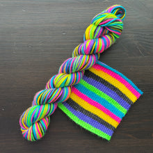 Load image into Gallery viewer, 90s Kid - Self Striping Merino Nylon Sock & DK