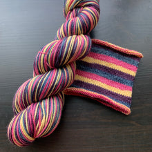 Load image into Gallery viewer, Dyed To Order - Self Striping Merino Nylon Sock