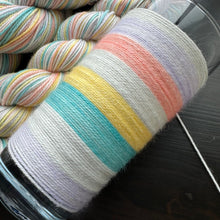Load image into Gallery viewer, 50 Gram Mini - Age Is Just A Number - Self Striping Merino Nylon Sock