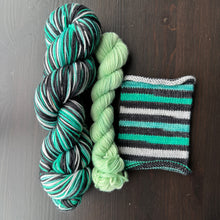 Load image into Gallery viewer, Book Inspired Dyed To Order - Self Striping Merino Nylon Sock
