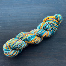 Load image into Gallery viewer, Woodland Pumpkins - Self Striping Merino Nylon Sock & DK