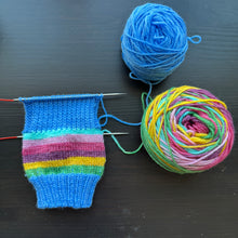 Load image into Gallery viewer, Dyed To Order - Be Bold, Be Brave, Be You Self Striping Sock Set - Self Striping Merino Nylon Sock