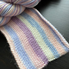 Load image into Gallery viewer, Lavender Haze - Self Striping Merino Nylon Sock