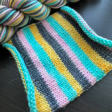 Load image into Gallery viewer, Ice Cream Shoppe - Self Striping Merino Nylon Sock & DK