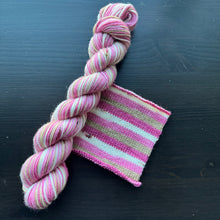 Load image into Gallery viewer, Cherry Blossom - Self Striping Merino Nylon Sock & DK