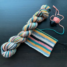 Load image into Gallery viewer, 50 Gram Mini - Through The Forest - Self Striping Merino Nylon Sock