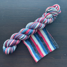 Load image into Gallery viewer, An Unreliable Narrator - Book Genre Collection - Self Striping Merino Nylon Sock & DK