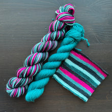 Load image into Gallery viewer, Unknown Caller - Self Striping Merino Nylon Sock & DK