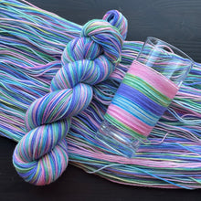 Load image into Gallery viewer, Plant. Grow. Bloom. - Self Striping Merino Nylon Sock