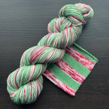 Load image into Gallery viewer, Easily Distracted By Plants - Self Striping Merino Nylon Sock