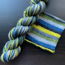 Load image into Gallery viewer, 50 Gram Mini - Storm Chaser - Self Striping Merino Nylon Sock