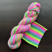 Load image into Gallery viewer, Garden Party - Self Striping Merino Nylon Sock