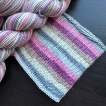 Load image into Gallery viewer, 50 Gram Mini - Comfort & Joy - Self Striping Merino Nylon Sock