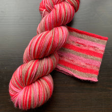 Load image into Gallery viewer, Dyed To Order - Self Striping Merino Nylon Sock