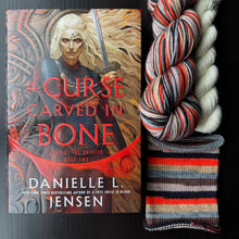 Load image into Gallery viewer, Book Inspired Dyed To Order - Self Striping Merino Nylon Sock