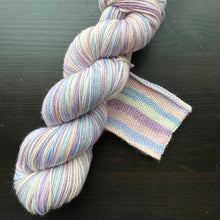 Load image into Gallery viewer, Lavender Haze - Self Striping Merino Nylon Sock