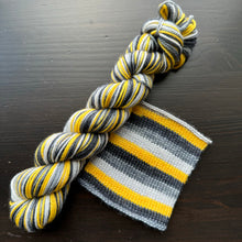 Load image into Gallery viewer, 50 Gram Mini - Haunted House - Self Striping Merino Nylon Sock