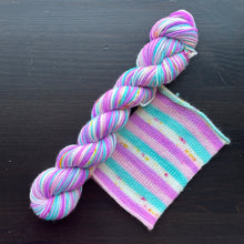 Load image into Gallery viewer, Be Unique. Be A Unicorn. - Self Striping Merino Nylon Sock & DK