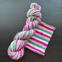 Load image into Gallery viewer, Dyed To Order - Self Striping Merino Nylon Sock