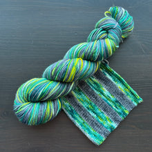 Load image into Gallery viewer, Glow Bug - Self Striping Merino Nylon Sock & DK