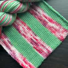 Load image into Gallery viewer, 50 Gram Mini - Easily Distracted By Plants - Self Striping Merino Nylon Sock