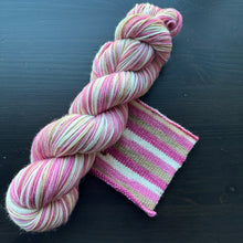 Load image into Gallery viewer, Cherry Blossom - Self Striping Merino Nylon Sock & DK
