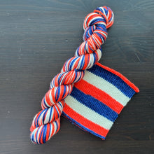 Load image into Gallery viewer, Let’s Go, Oilers! - Self Striping Merino Nylon Sock & DK