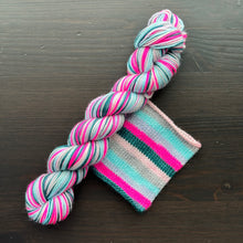 Load image into Gallery viewer, Time To Unwind - Self Striping Merino Nylon Sock & DK