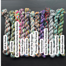 Load image into Gallery viewer, Assorted Self Striping Mini Skeins - Self Striping Merino Nylon Sock