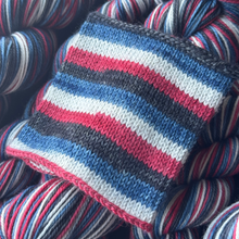 Load image into Gallery viewer, An Unreliable Narrator - Book Genre Collection - Self Striping Merino Nylon Sock & DK