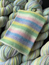 Load image into Gallery viewer, Where My Peeps At? - Self Striping Merino Nylon Sock