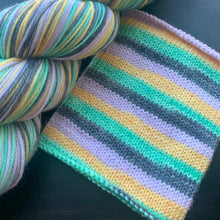Load image into Gallery viewer, Dyed To Order - Self Striping Merino Nylon Sock