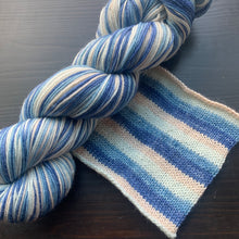 Load image into Gallery viewer, Dyed To Order - Self Striping Merino Nylon Sock