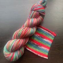 Load image into Gallery viewer, Dyed To Order - Self Striping Merino Nylon Sock
