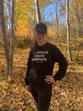 Load image into Gallery viewer, Caffeinate Create Hibernate Crewneck