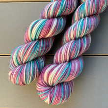 Load image into Gallery viewer, 50 Gram Mini - Date Night - Self Striping Merino Nylon Sock