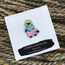 Load image into Gallery viewer, Stacked Sheep Enamel Pin