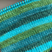 Load image into Gallery viewer, 50 Gram Mini - Archipelago - Self Striping Merino Nylon Sock