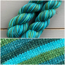 Load image into Gallery viewer, 50 Gram Mini - Archipelago - Self Striping Merino Nylon Sock