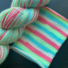 Load image into Gallery viewer, Dyed To Order - Self Striping Merino Nylon Sock