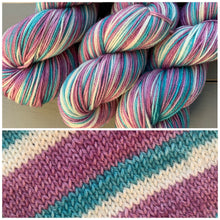 Load image into Gallery viewer, Dyed To Order - Self Striping Merino Nylon Sock