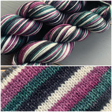 Load image into Gallery viewer, 50 Gram Mini - A Single Peony - Self Striping Merino Nylon Sock