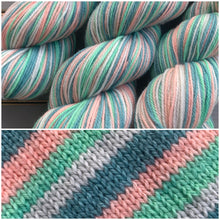 Load image into Gallery viewer, Dyed To Order - Self Striping Merino Nylon Sock