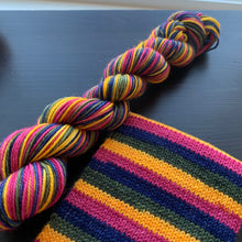 Load image into Gallery viewer, Rainy Day - Self Striping Merino Nylon Sock & DK