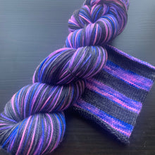 Load image into Gallery viewer, Dyed To Order - Self Striping Merino Nylon Sock