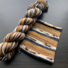 Load image into Gallery viewer, 50 Gram Mini - Tea Time - Self Striping Merino Nylon Sock