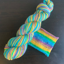 Load image into Gallery viewer, Dyed To Order - Self Striping Merino Nylon Sock
